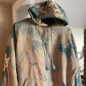 Civil Regime White Roses Hoodie Sweatshirt